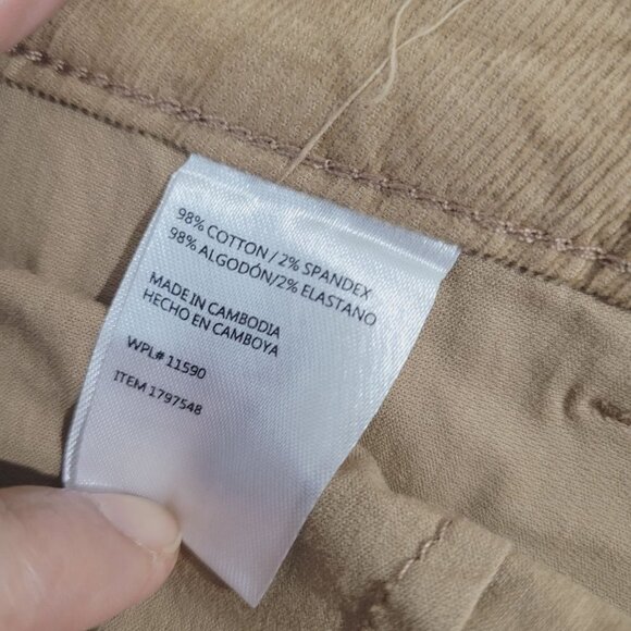 NEW Wide Leg Stretch Corduroy Women's 14 Weatherproof Vintage 98% Cotton// 26PT - Picture 6 of 10